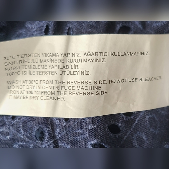 Maternity Busem Navy Dress Shirt Size Large - Picture 10 of 13